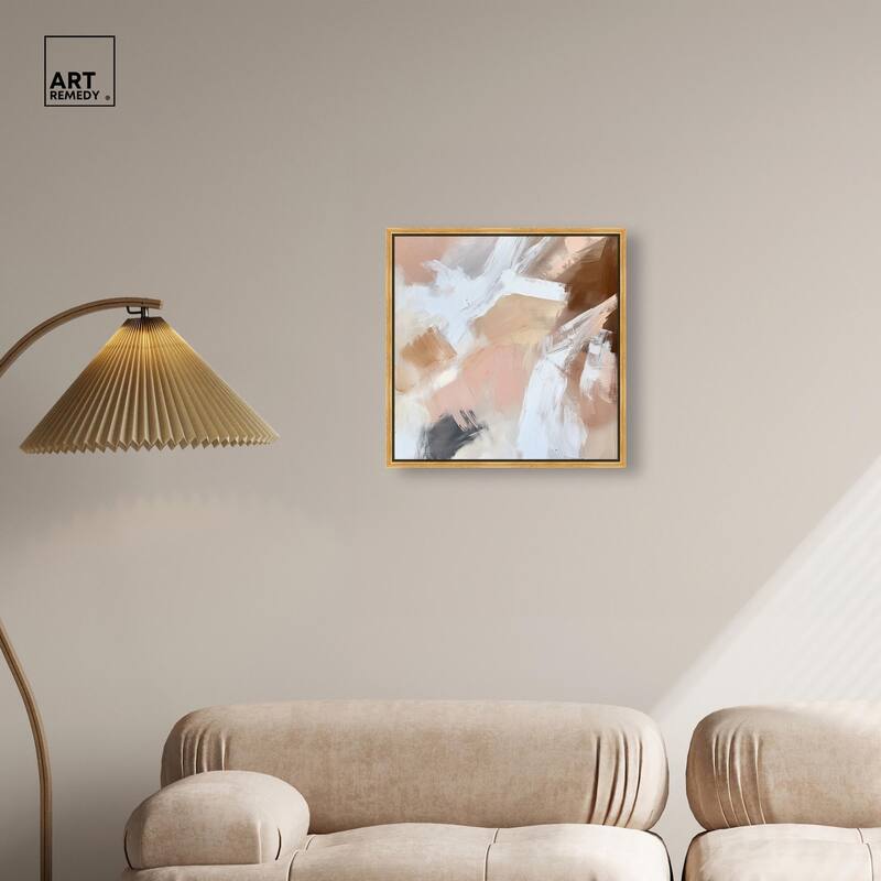 Taupe and Ash I Canvas by Art Remedy