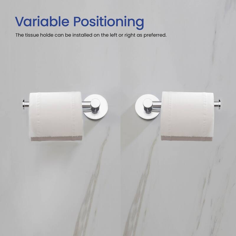 Circular 4-Piece Bathroom Hardware Set
