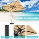 preview thumbnail 3 of 18, Pellebant 9 x 5 FT Patio Market Umbrella, Base Not Included