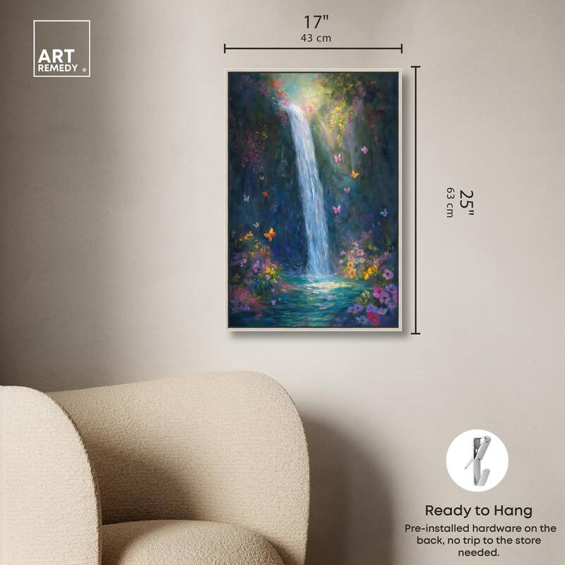 Hidden Falls II Canvas by Art Remedy
