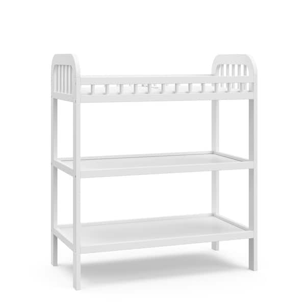 slide 2 of 48, Storkcraft Pasadena Changing Table with Water-Resistant Changing Pad White