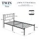 preview thumbnail 25 of 31, VECELO Twin Size Kids Bed Frame, Easy-to-assemble Metal Twin Platform Bed Frame with Under-bed Storage