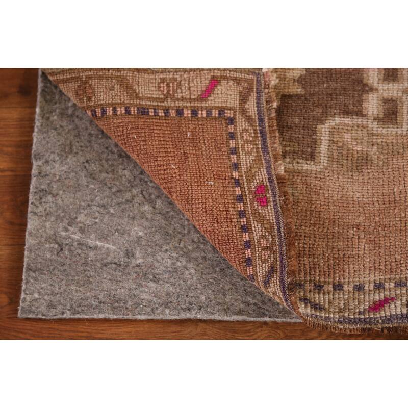 Hand Knotted Oriental 100% Wool Carpet Transitional Tribal Beige & Ivories Anatolian Area Rug - 2' 6'' X 1' 10''