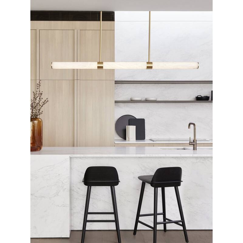 Beacon Lighting Luella LED Pendant with Spanish Alabaster Shade