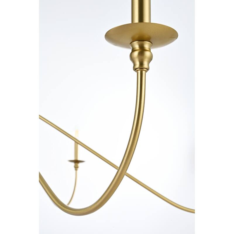 Elegant Lighting LD5056D60 Rohan 6 Light 60" Wide Taper Candle Style