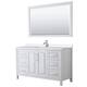Option White / White Quartz Top / Polished Chrome