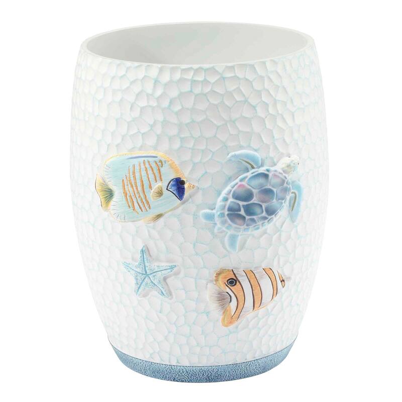Avanti Linens Ocean Friends Wastebasket - White - Wastebasket