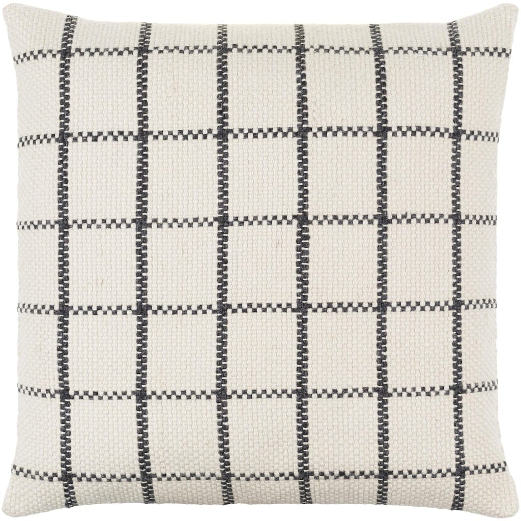 Daze Hand Woven Checkered Throw Pillow