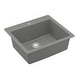 preview thumbnail 45 of 55, Karran Top Mount 25 in. Single Bowl Quartz Kitchen Sink