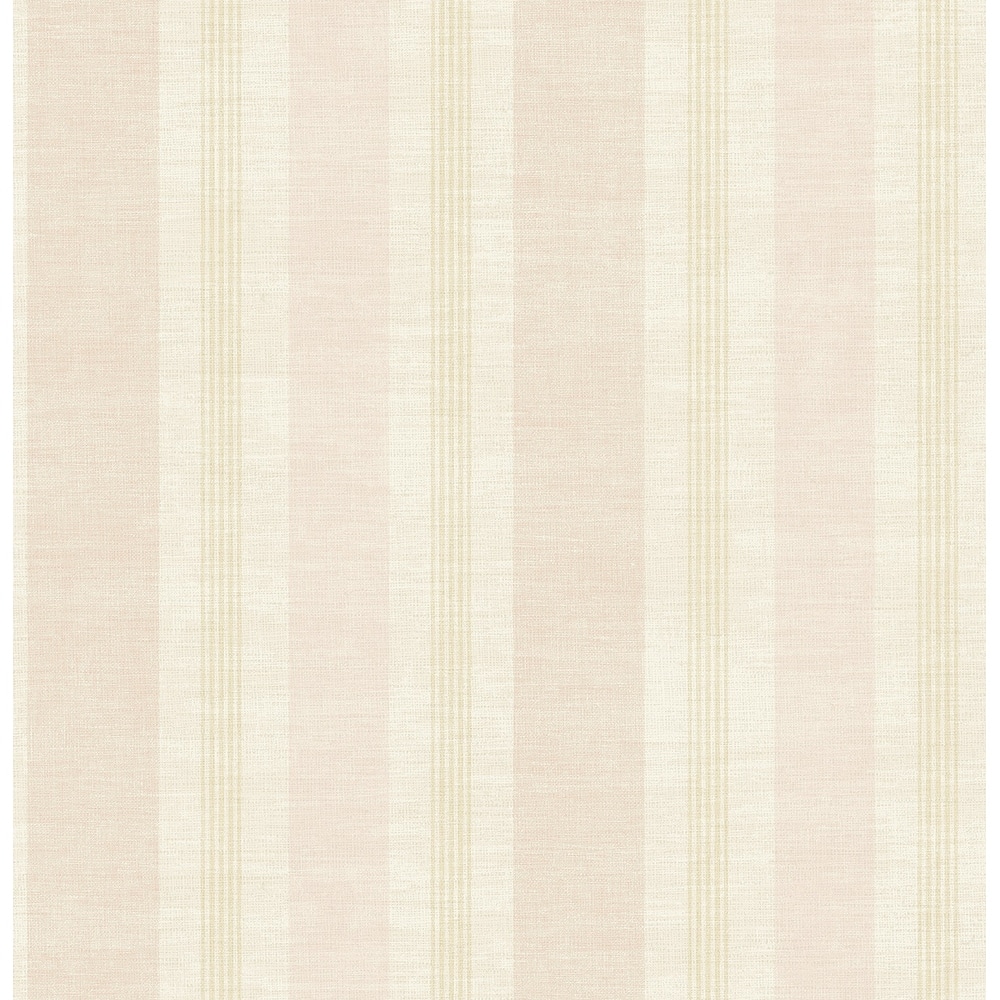 Seabrook Designs Harmonia Linen Stripe Unpasted Wallpaper