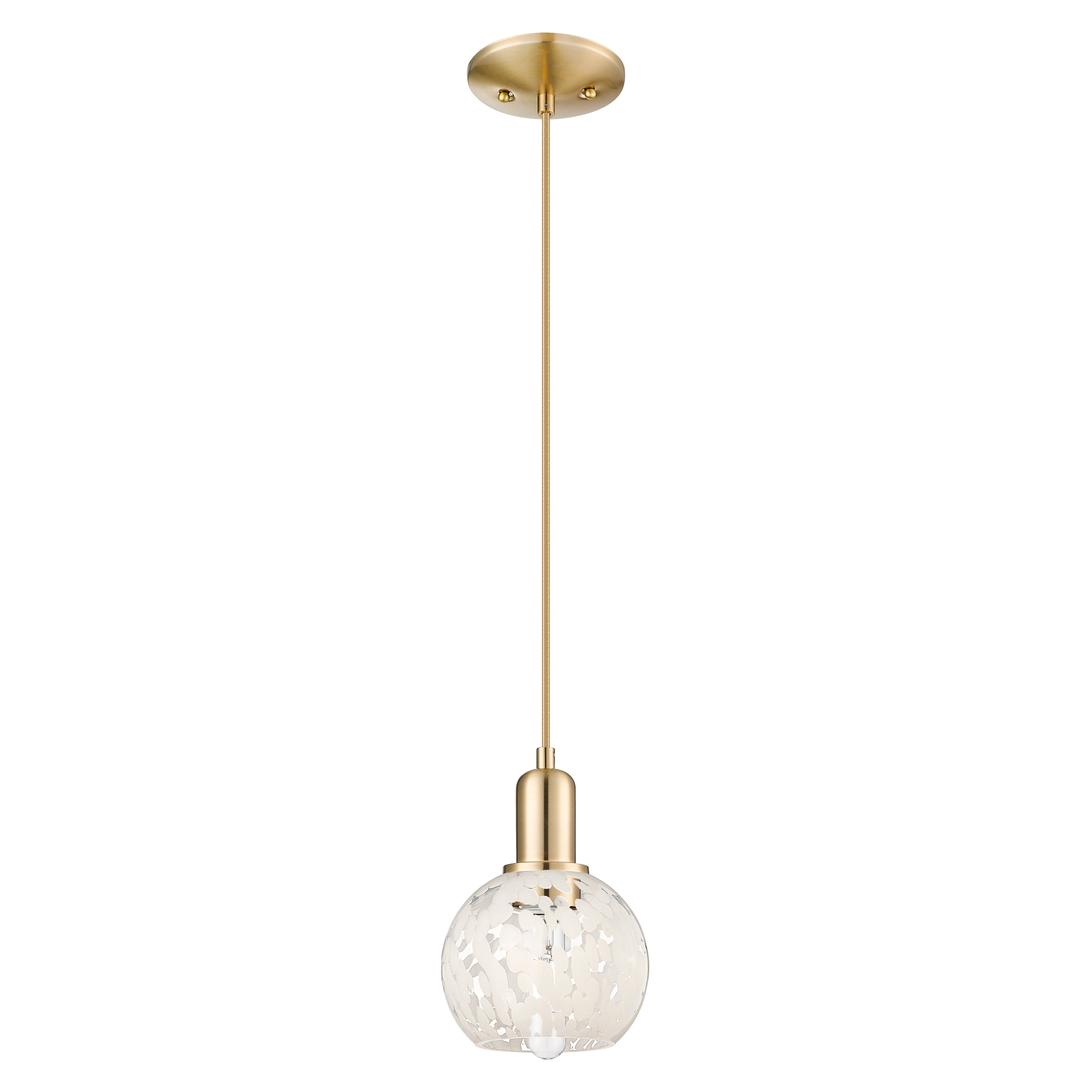 Innovations Lighting Endless Possibilities Arcadia - White Mouchette - 1 Light 6" Cord Hung Mini Pendant