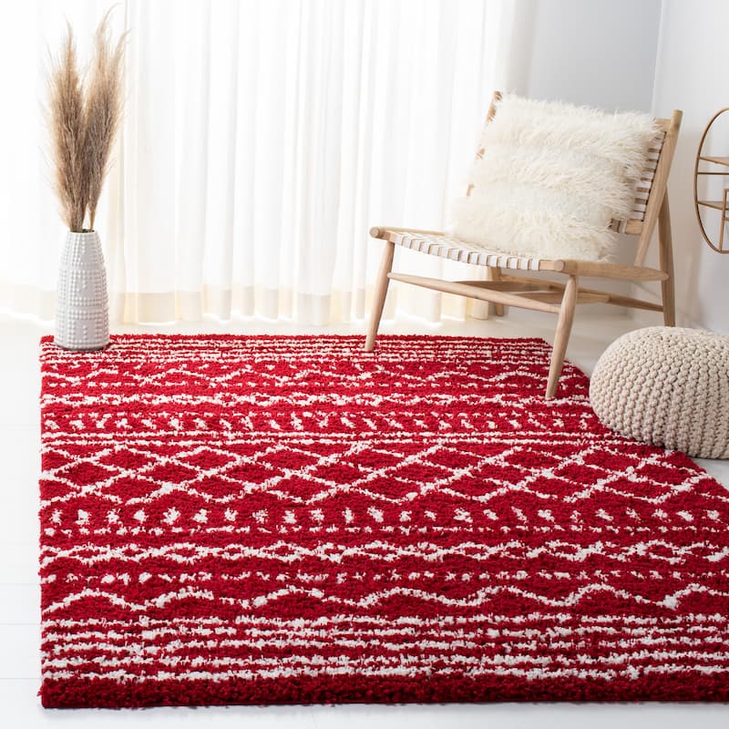 SAFAVIEH Arizona Shag Lotta Moroccan 1.2-inch Thick Rug
