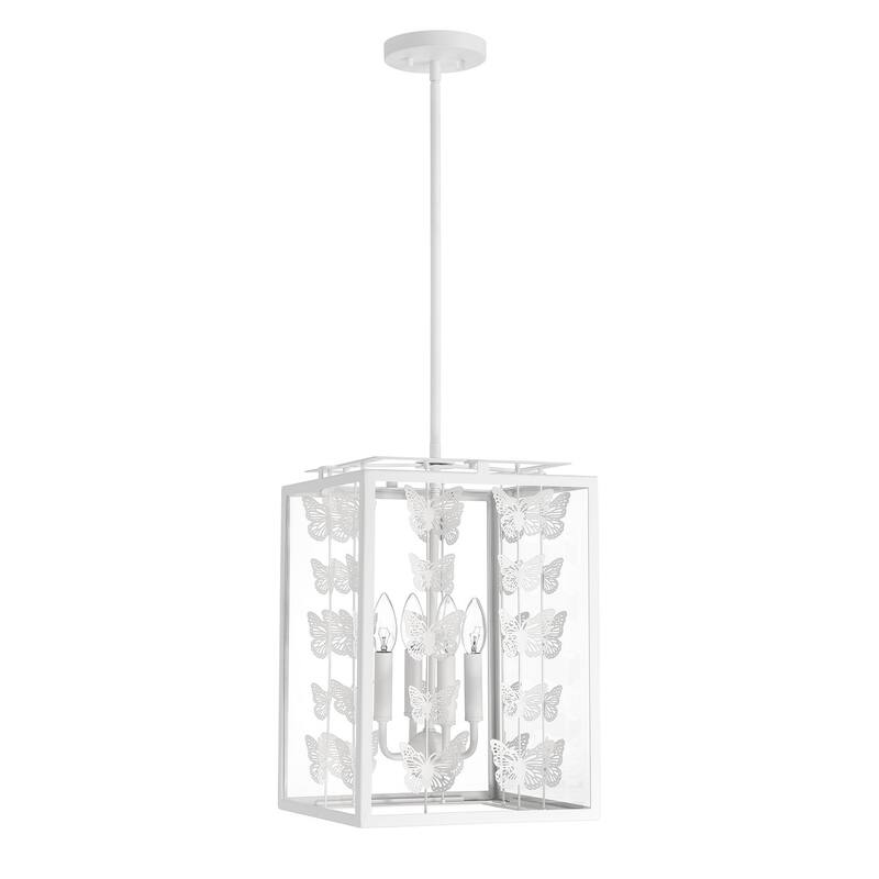 Birch 4-Light Pendant - Bisque White