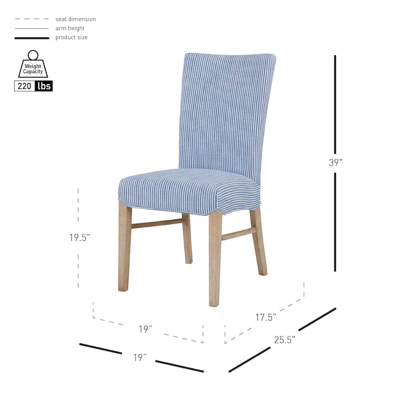 NPD Furniture Milton Fabric Chair (Set of 2)