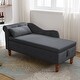 preview thumbnail 36 of 58, Velvet Lounge Chair with Storage & Pillow,Modern Upholstered benches for Living Room Bedroom Office