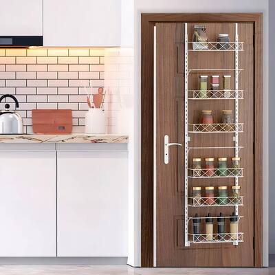 Adjustable 6 Tier Baskets Closet Storage Organizer Spice Holder for Kitchen