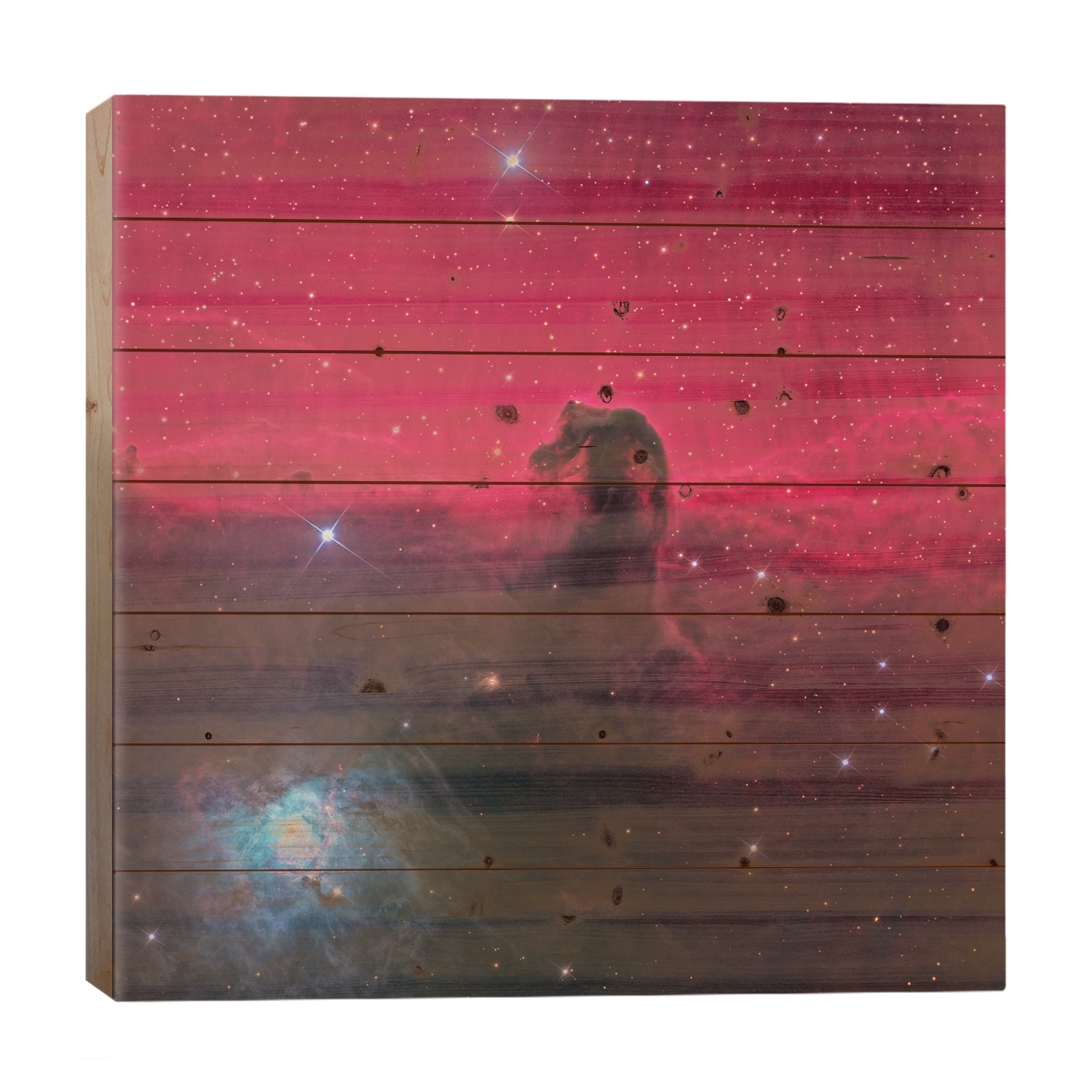 The Magnificent Horse Head Nebula Print On Wood by NASA - Multi-Color