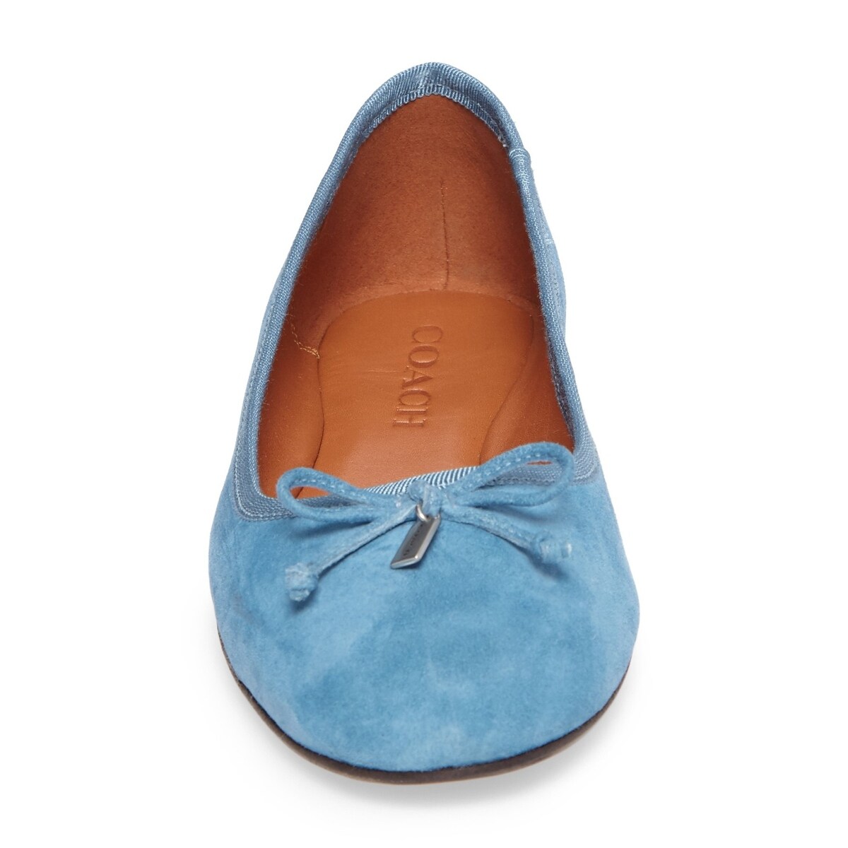 coach blue flats