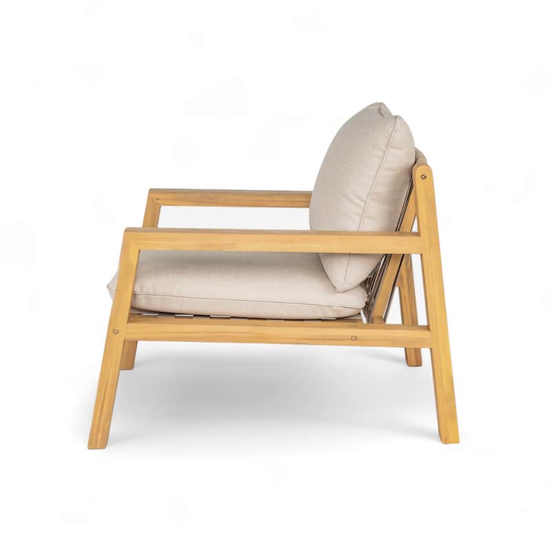 Christopher Knight Home- Ramsey Outdoor Acacia Wood Club Chair