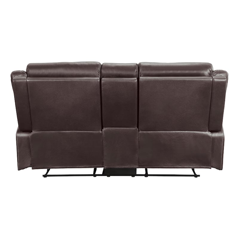 Soho Double Lay Flat Reclining Love Seat with Console