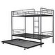 preview thumbnail 50 of 54, Full Size Loft Bed with Built-in L-Shaped Desk and Storage Shelves