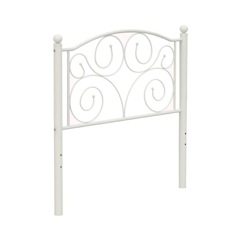 Unique and Modern White Metal Bed Frame with Unique Flower Sturdy
