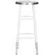 preview thumbnail 2 of 6, SAFAVIEH 30 -inch Kenzie Silver Dipped White / Silver Barstool - 13.5" x 13.5" x 30"