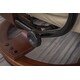 preview thumbnail 25 of 40, Mcombo Swiveling Recliner Chair with Wood Base and Ottoman