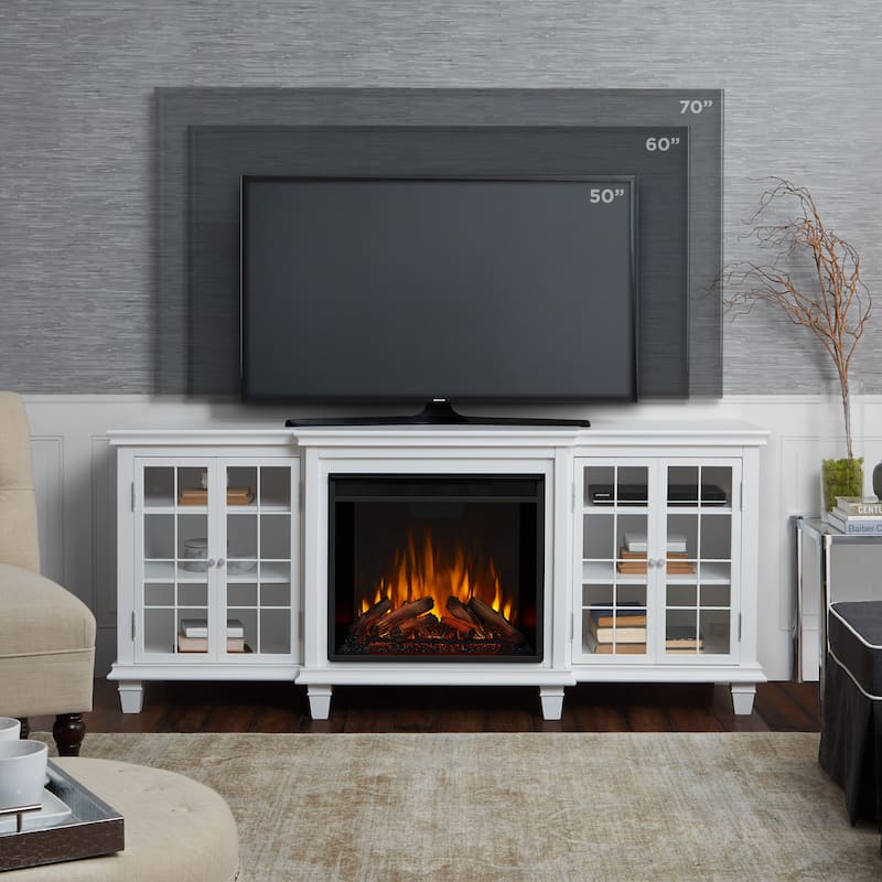 Marlowe 70" TV Stand Electric Fireplace by Real Flame