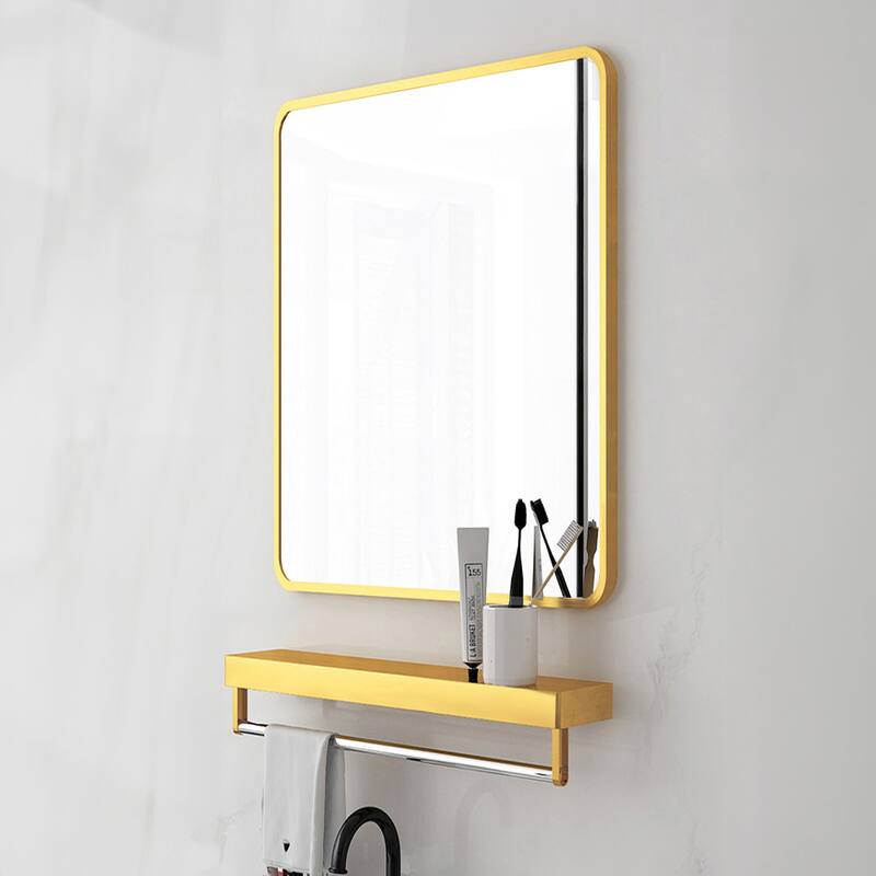 20 in./ 24 in. Rectangular Framed Wall Mounted Bathroom Mirror