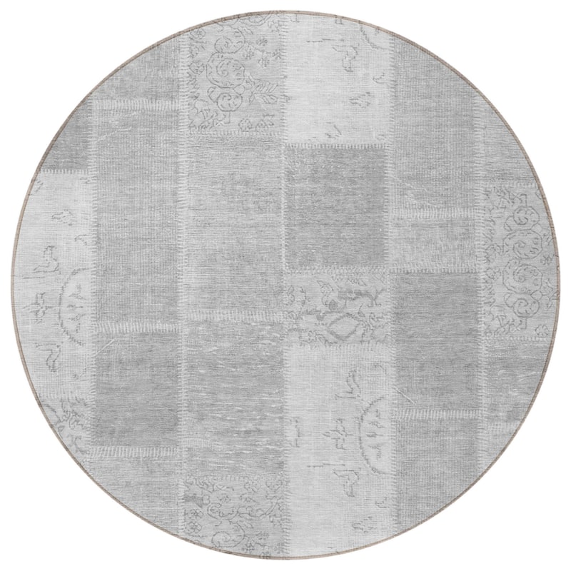 HomeRoots Patchwork Traditional Rectangle Outdoor Rug