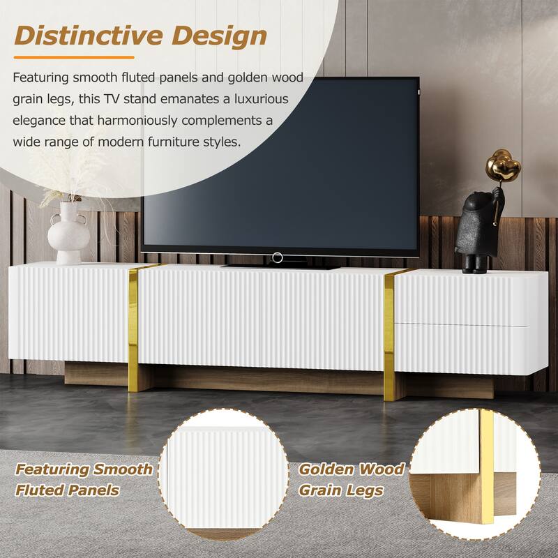 Entertainment Center TV Stand for TVs Up to 80''