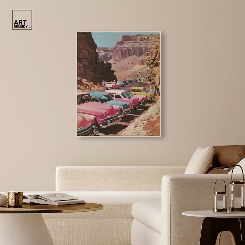Vintage Canyon Visit Canvas by Art Remedy