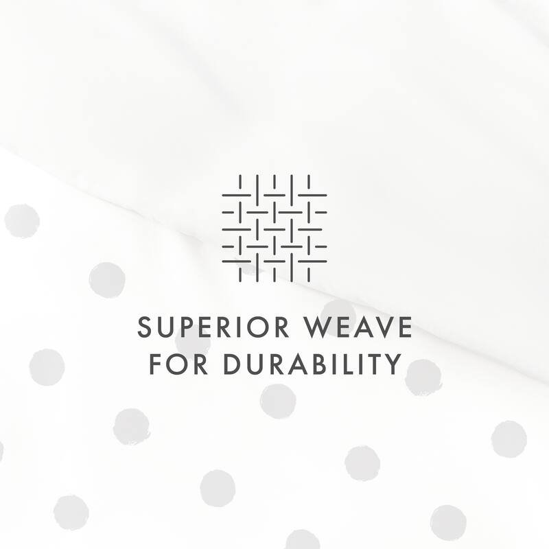 Becky Cameron Painted Polkadot 3-Piece Reversible Duvet Cover Set