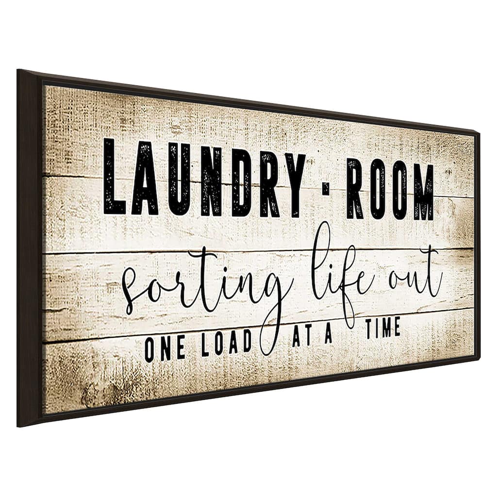 "Laundry Room" Print on Floating Canvas