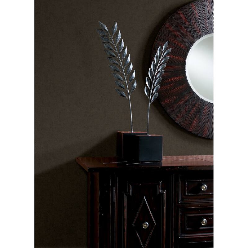 Advantage Steno Chocolate Plaster Wallpaper