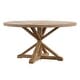 preview thumbnail 11 of 16, Benchwright Rustic X-base Round Pine Wood Dining Table by iNSPIRE Q Artisan 60" - Pine Finish