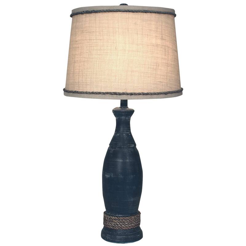 Coastal Casual Table Lamp - Navy