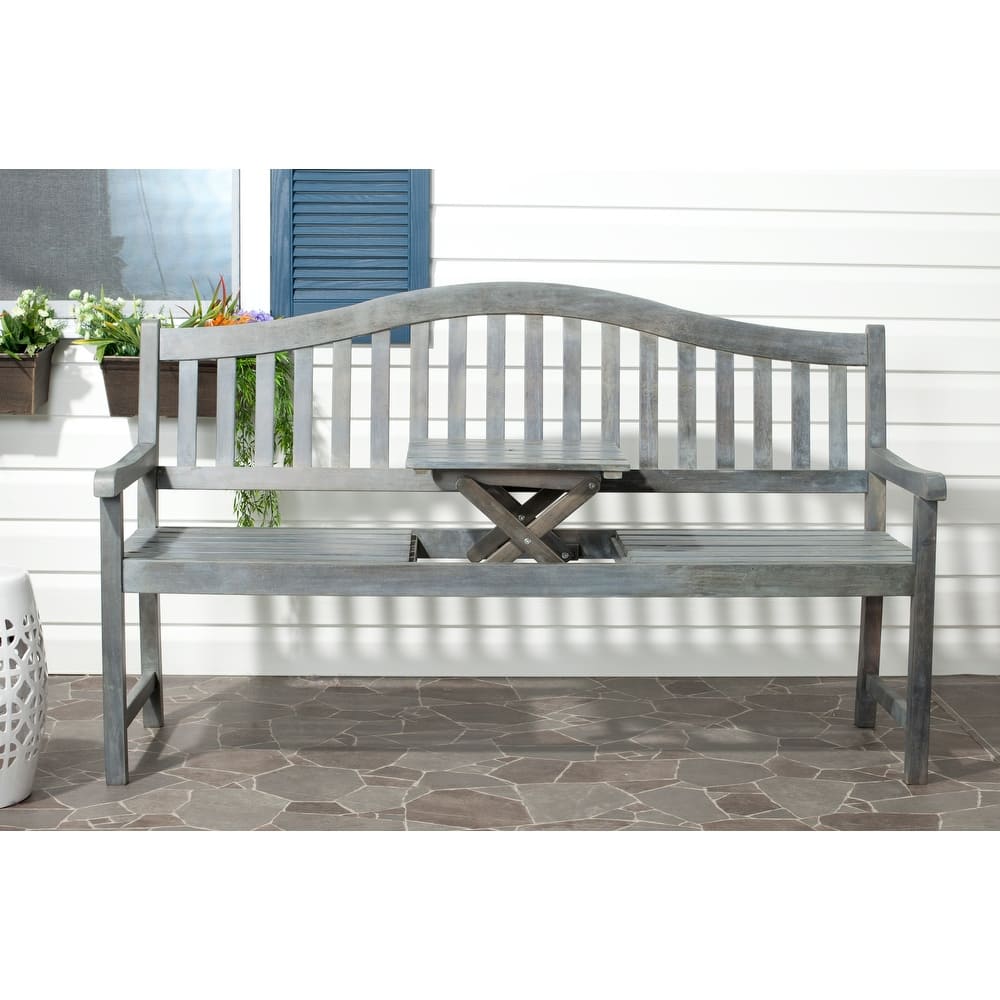 SAFAVIEH Outdoor Graciela Bench - 63Wx25Dx38H