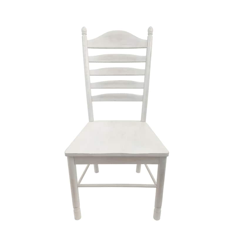 Ladder Backrest Dining Chair - 42" - Driftwood Brown