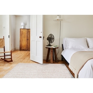 NuStory Winter Barn Boards Hand Woven Solid Color Area Rug in Ivory ...