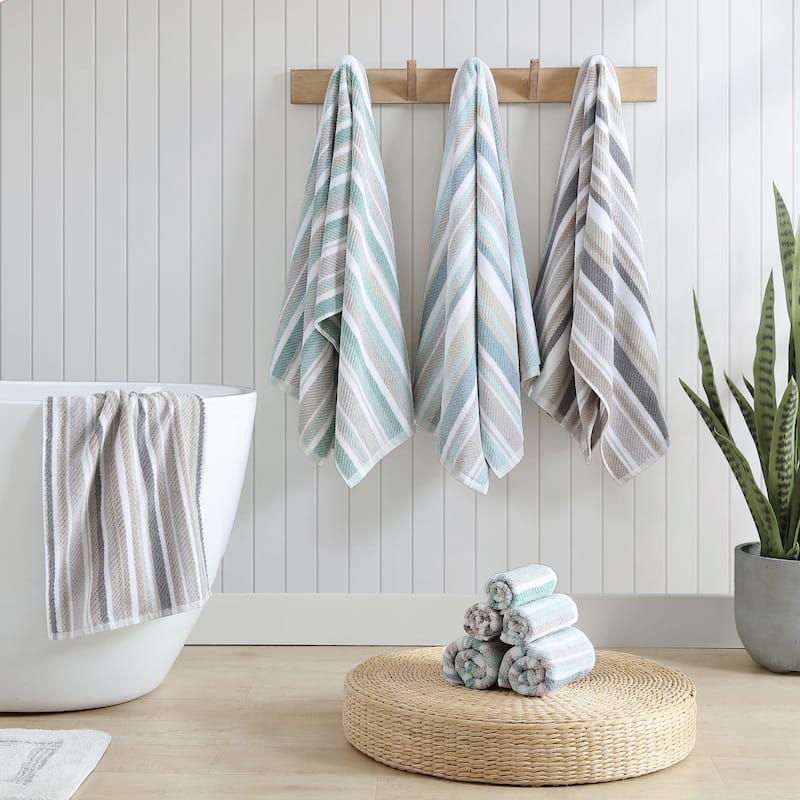 Tommy Bahama Ocean Bay Stripe Cotton Terry 3-piece Towel Set