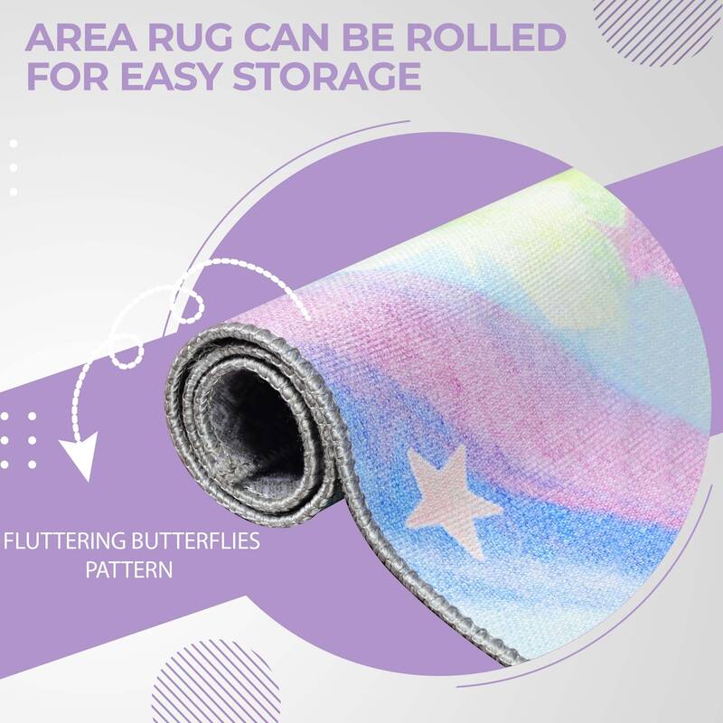Superior Butterfly Kids Indoor Area Rug