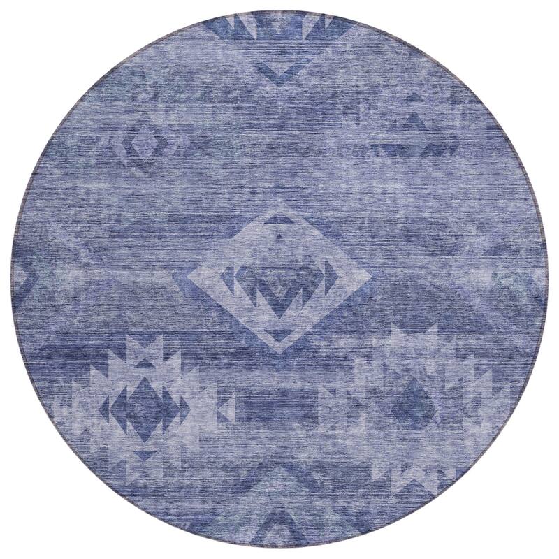 Machine Washable Indoor/ Outdoor Chantille Boho Tribal Rug