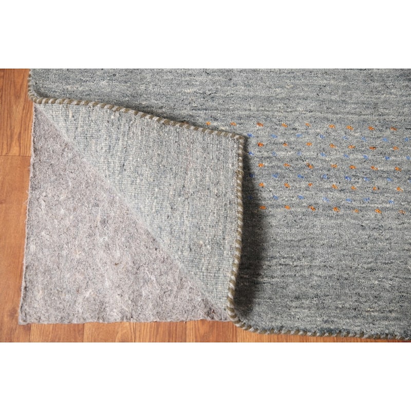 Gabbeh Indian Area Rug Handmade Wool Carpet - 7'11"x 9'8"