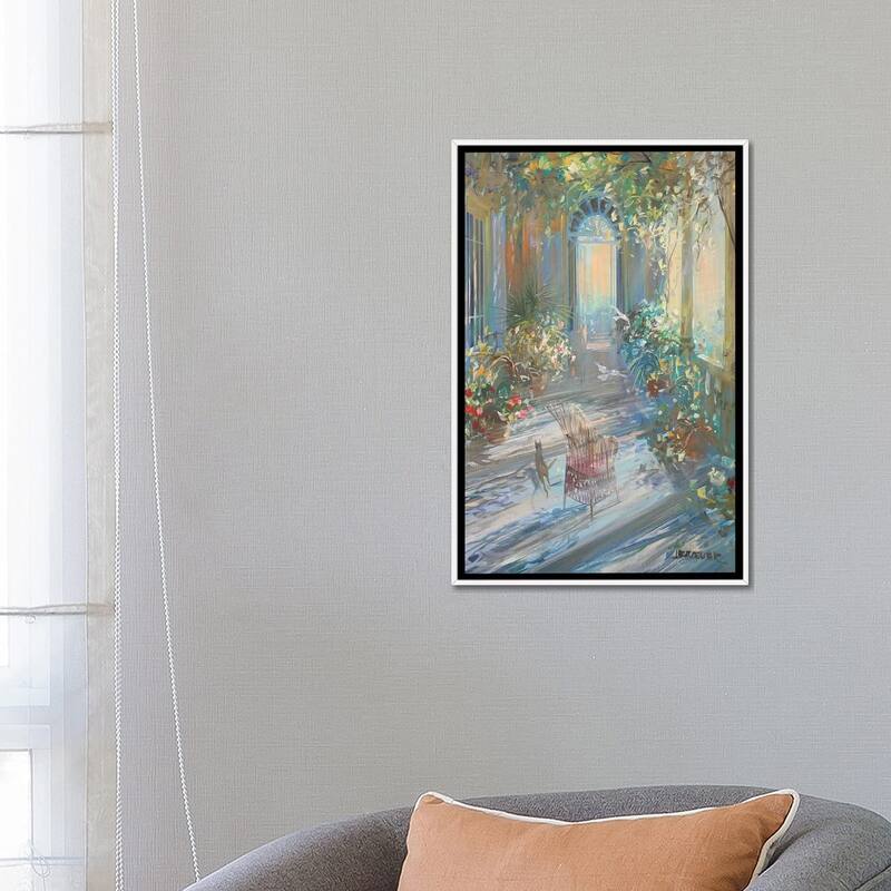 iCanvas "Light On The Terrace" by Laurent Parcelier Framed Canvas Print