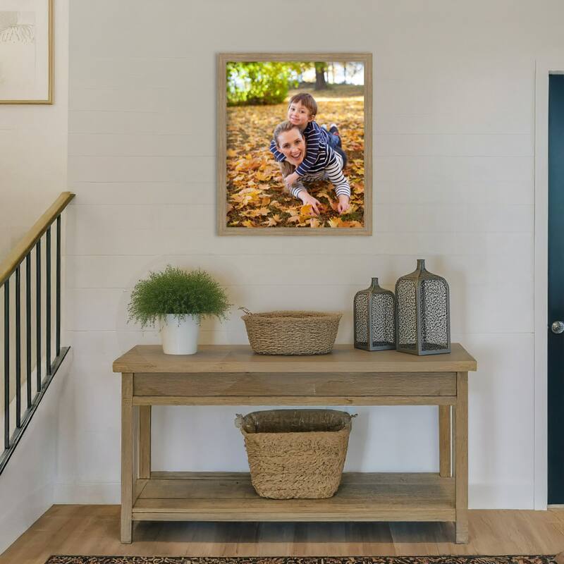 Woodgrain Stripe Blonde Framed Picture Frame, Photo Frame