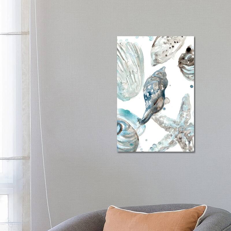 iCanvas "Cerulean Seashells III" by June Erica Vess Canvas Print - 26x18x1.5