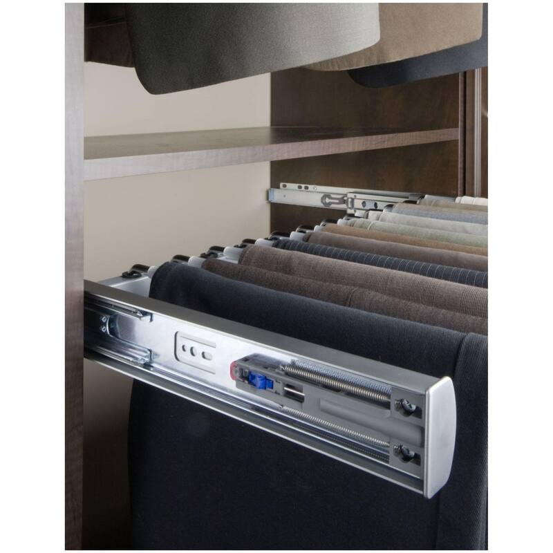 Rev-A-Shelf Sidelines 24 Inch Pull Out Pants Rack with Soft Close