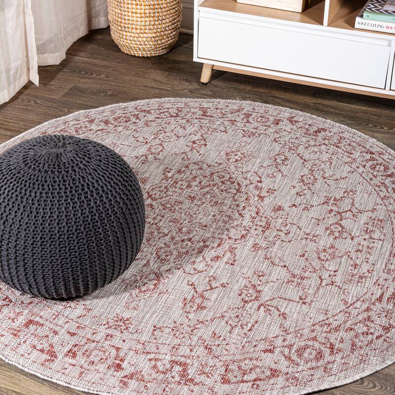 JONATHAN Y Palazzo Boho Medallion Textured Weave Indoor/Outdoor Area Rug